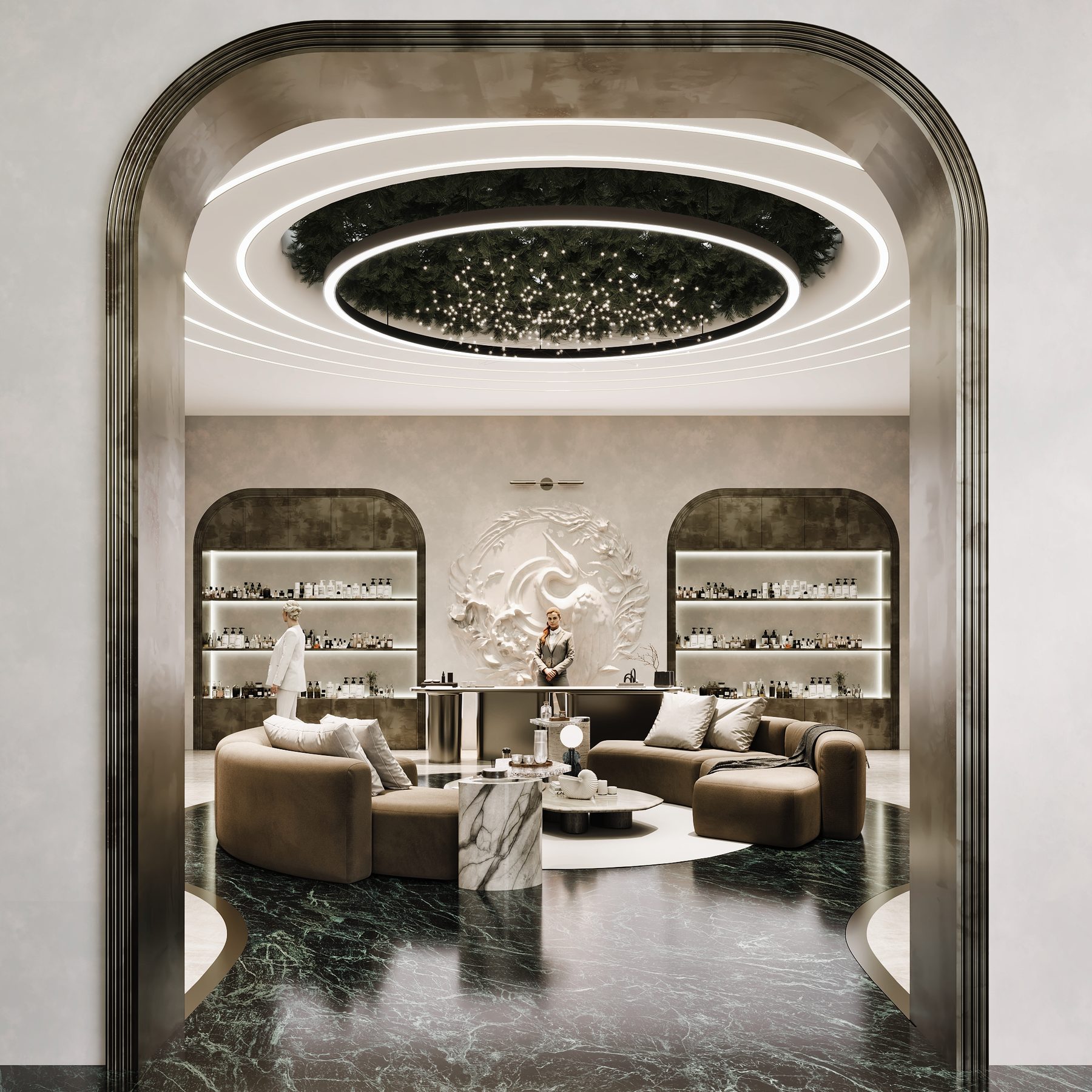 Bella Beauty & Spa Güzellik Salonu Projesi — lobi ve bekleme alanı | Varalli Interior iç mimari uygulaması