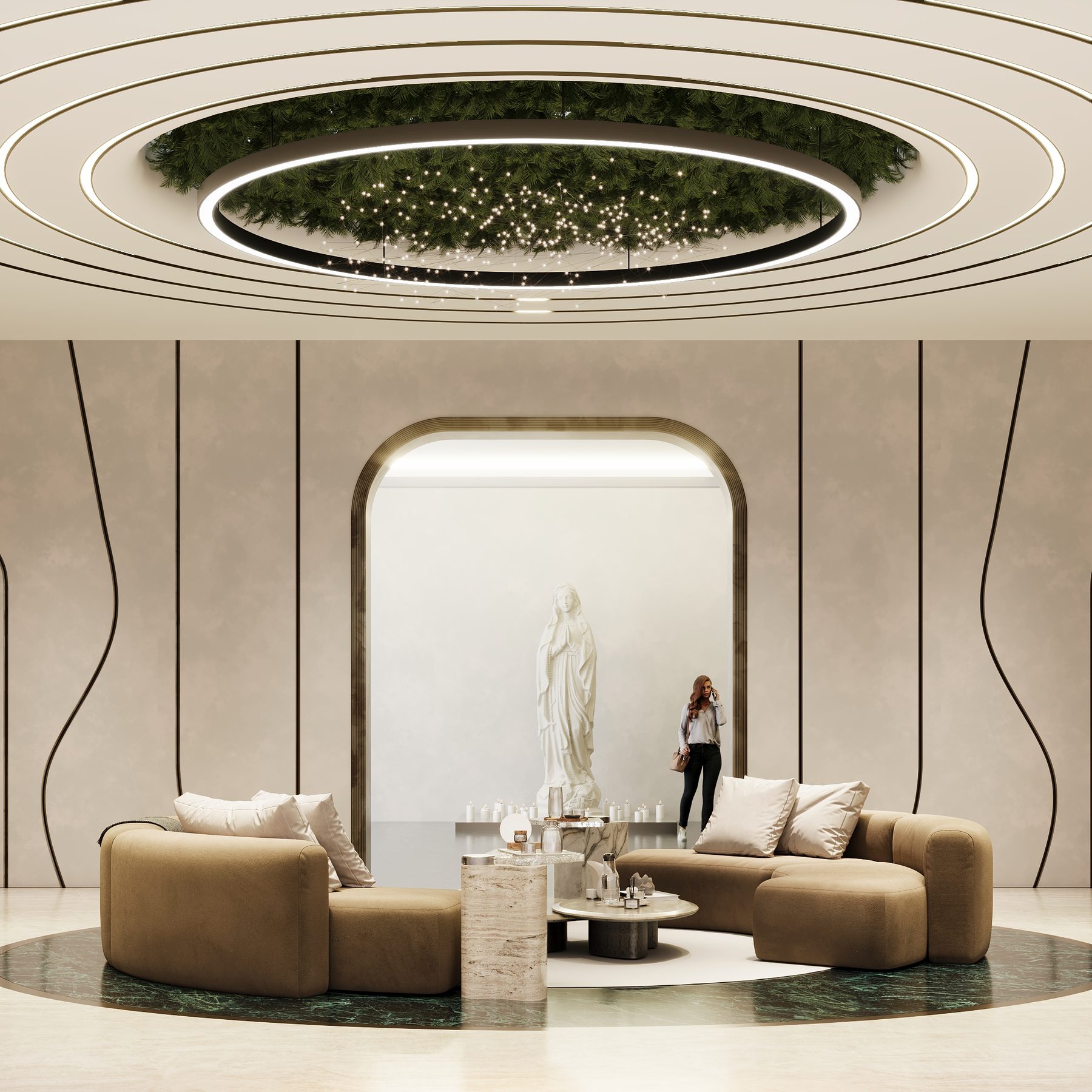 Bella Beauty & Spa Güzellik Salonu Projesi — lobi ve bekleme alanı | Varalli Interior iç mimari uygulaması
