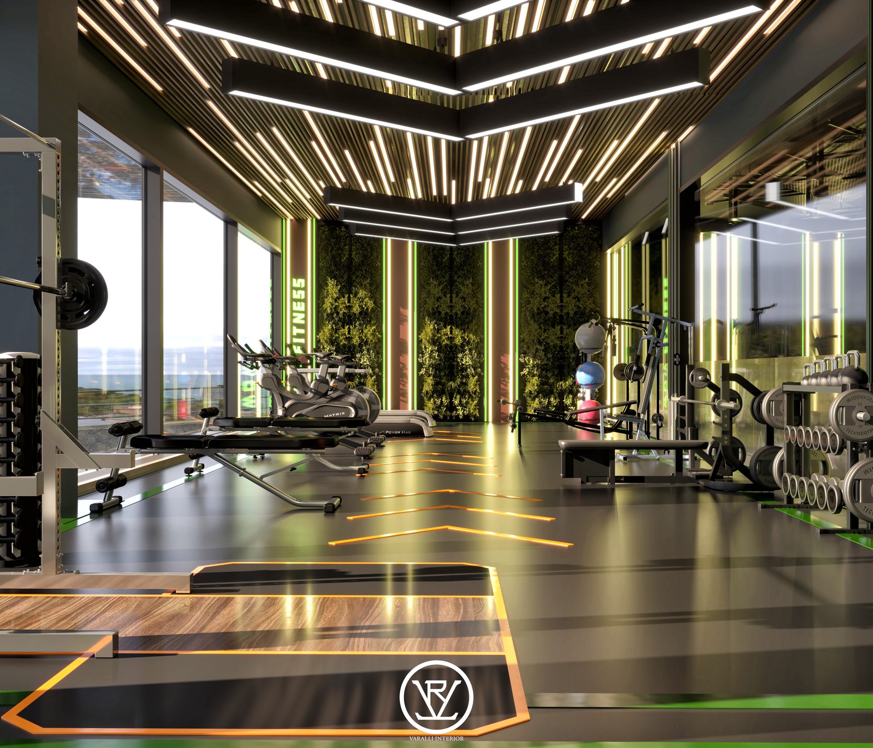Wow Fitness Projesi — Ofis & Ticari iç mimari projesi