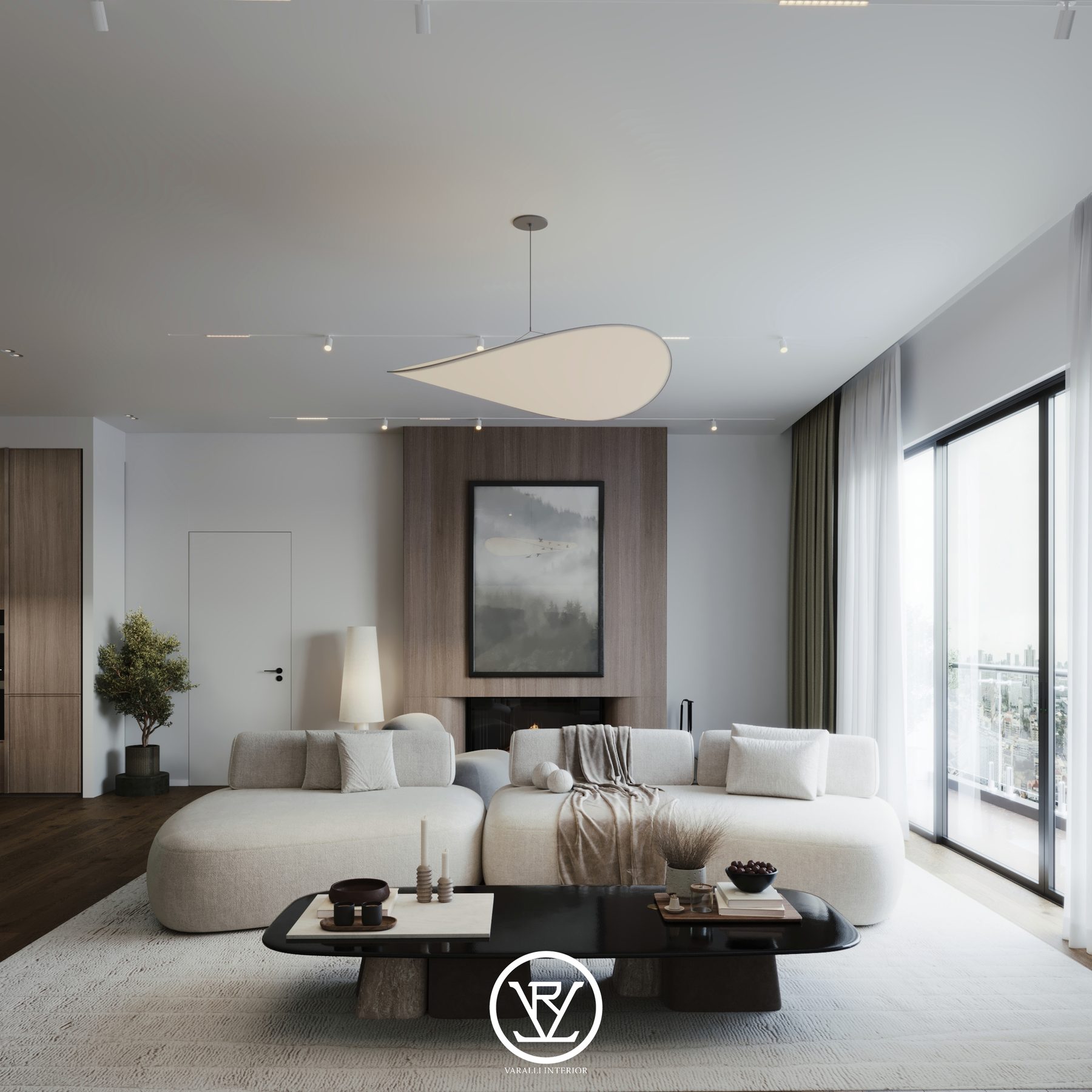 Ataşehir Ağaoğlu My Towerland Projesi — salon | Varalli Interior iç mimari uygulaması