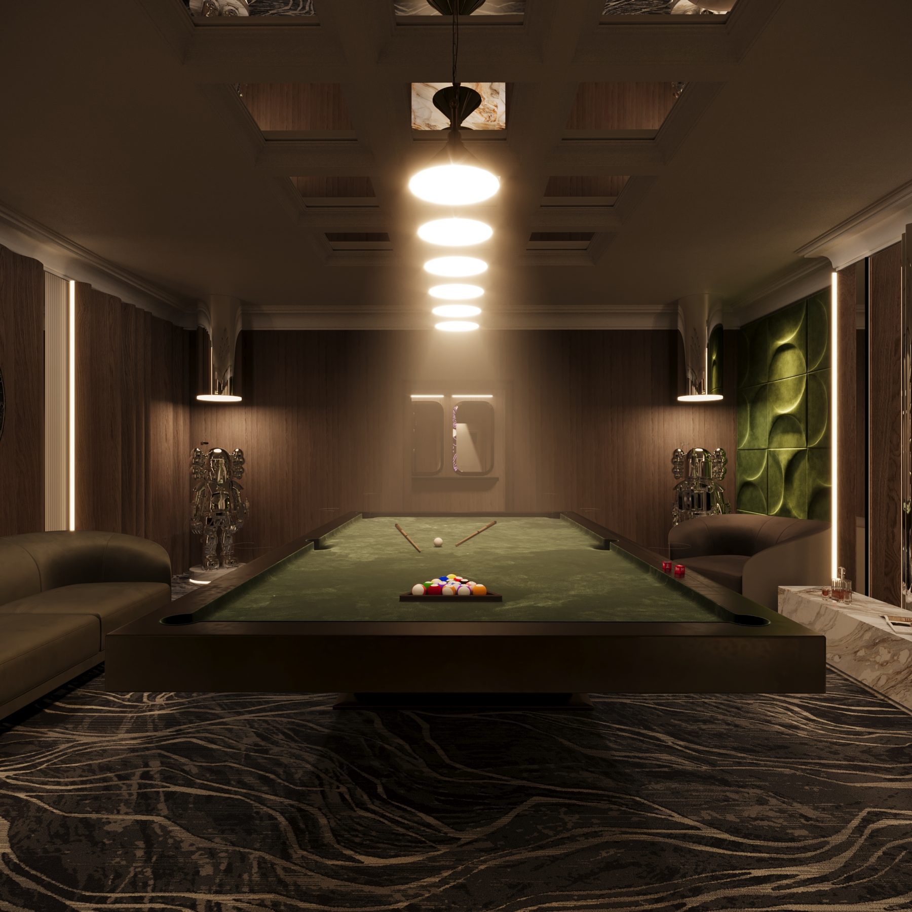 Pelican Hill Malikane Projesi — bar | Varalli Interior iç mimari uygulaması