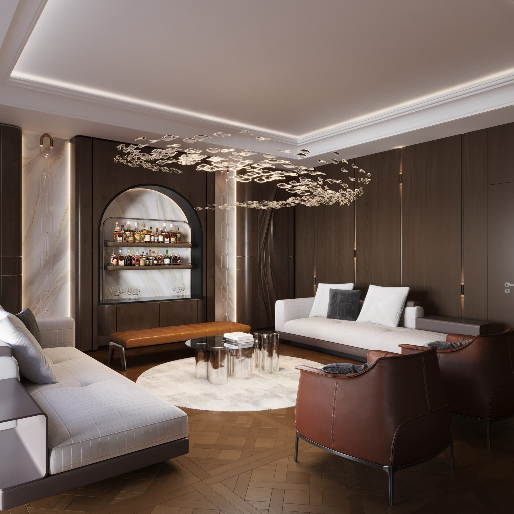Pelican Hill Malikane Projesi — salon | Varalli Interior iç mimari uygulaması