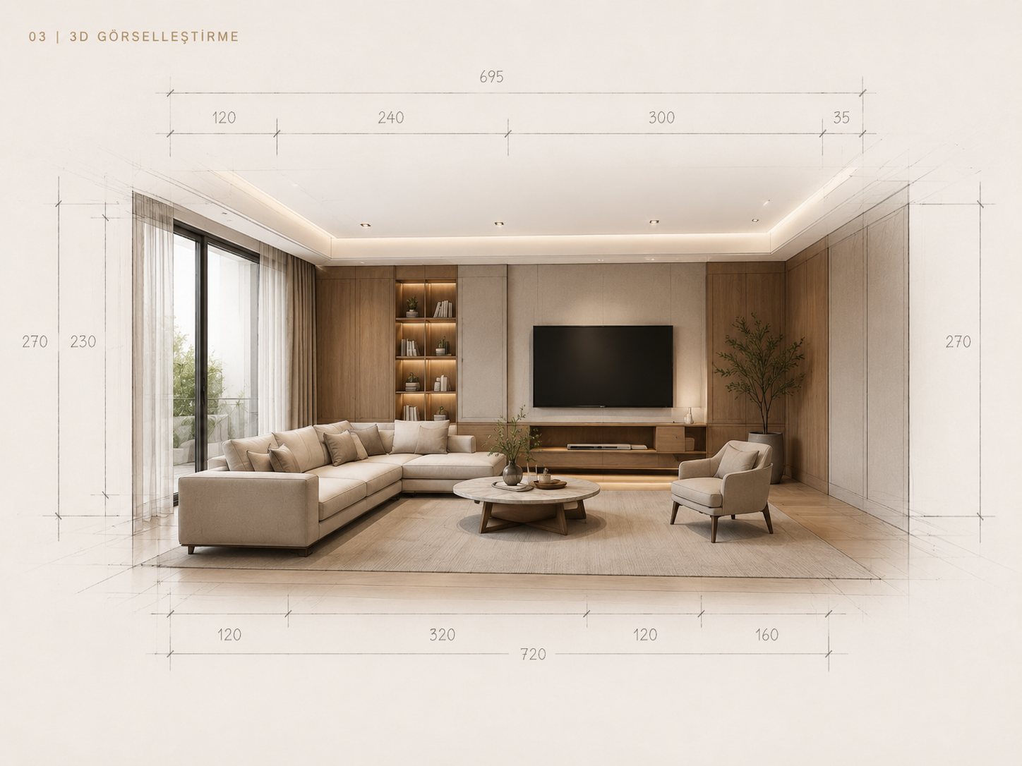 03 — 3D Görselleştirme: Varalli Interior anahtar teslim süreci