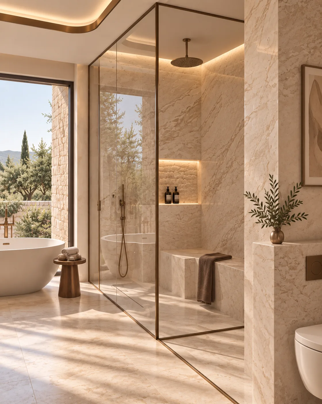 Puglia Ebeveyn Banyo Grubu — Puglia koleksiyonu, duşa kabinler | Varalli Interior özel üretim