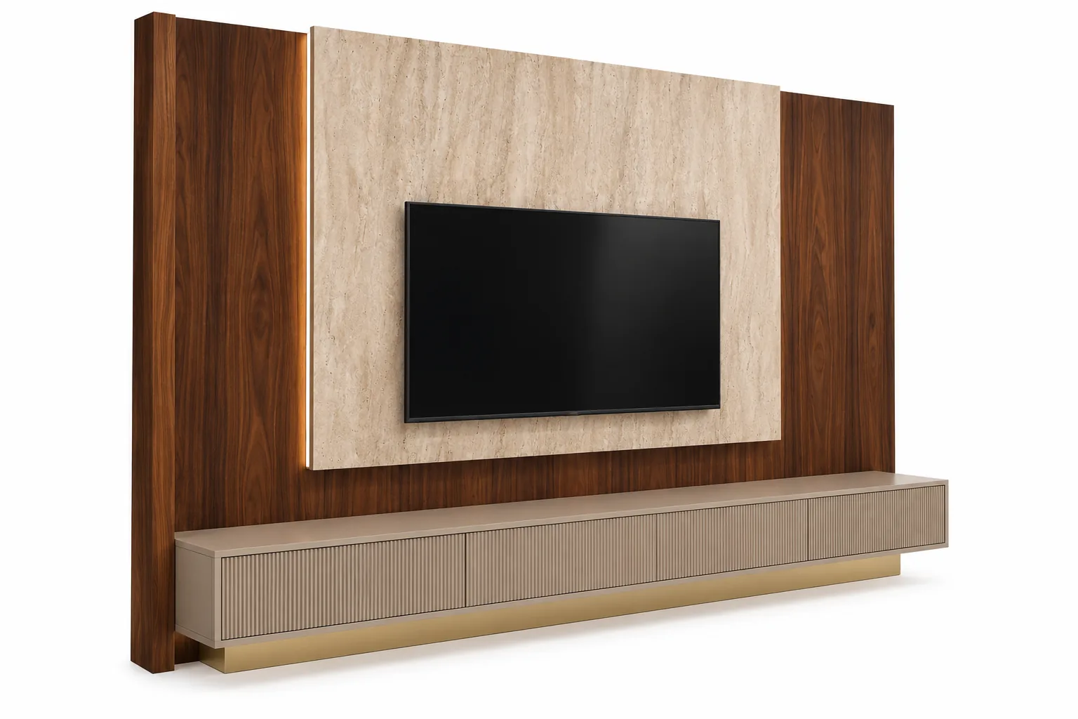 Romano TV Ünitesi — tv ünitesi | Varalli Interior özel üretim (1. açı)